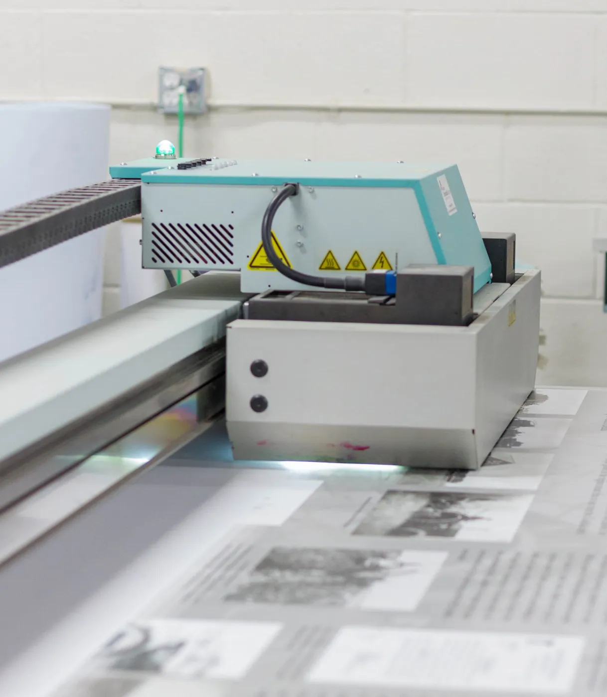 Printing a rigid sign panel in our Lethbridge shop